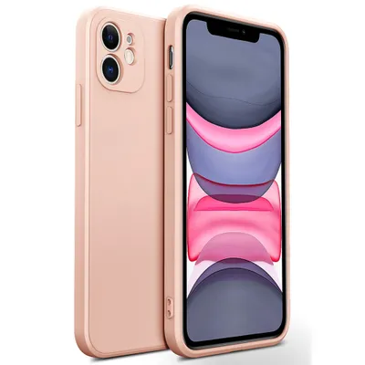 Obrázek produktu pro iPhone 11 Pouzdro, Tekuté Silikonové Gumové Pouzdro, Nárazuvzdorné a Odolné proti Poškrábání pro iPhone 11 Růžový