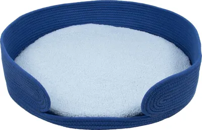 Produktbild von Coockoo Katzenkorb Lazy Lounge blau, Maße: 55 x 55 x 12 cm