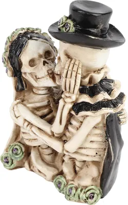 Produktbild von Skelett Dekor Cartoon Skelett Statue Simulation Funny Skull Figurine für Party Holiday Haunted House Dekoration