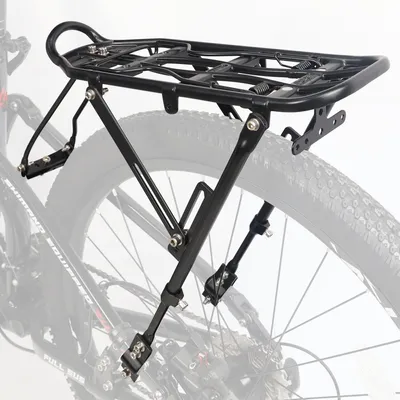 Produktbild von Verstellbarer Gepäckträger aus Aluminium für 24-28 Zoll/700c Tourenräder, geeignet für Rennräder und Citybikes.