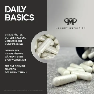 Produktbild von Mammut Nutrition - Daily Basics - 90 Stück/Dose