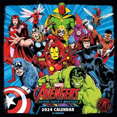 Produktbild von Kalendarz Marvel 2024 Avengers - Licencjonowany 12-miesięczny Wall Calendar
