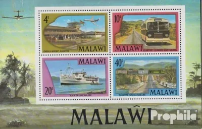 Produktbild von Briefmarken Malawi 1977 Mi Block48 (kompl.Ausg.) postfrisch Verkehrswesen