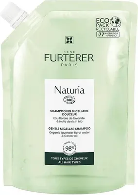 Immagine prodotto di Naturia Gentle Micellar Shampoo (Shampoo Micellare Delicato), 400 ml - cartuccia di ricambio