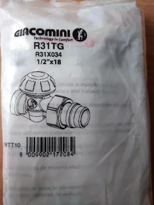 Produktbild von GIACOMINI R31TG Heizungsrücklaufventil Gerade 1/2''