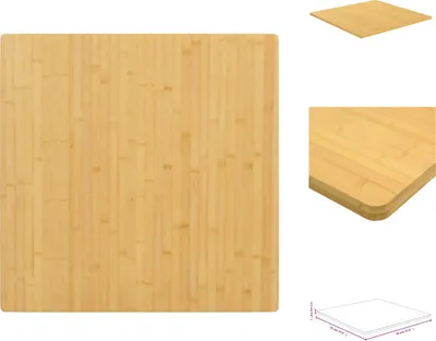 Obrázok produktu pre vidaXL Stolová doska 70x70x1,5 cm bambus - Stolové dosky