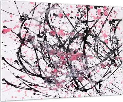 Produktbild von Bilder auf glas - Abstraktion modern - 100x70cm - Glasbilder - Wandbilder - Kunstdruck - zum Aufhängen bereit - Wanddekoration aus Glas - Glas Bilder - Wandbild auf Glas - Einteilig - GAA100x70-3891