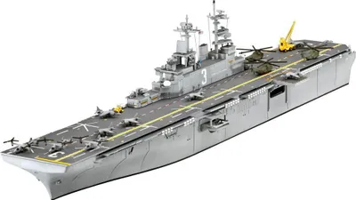 Image de Revell Modelbouwpakket - US Navy Assault Carrier WASP Class 1:700 - 142dlg.