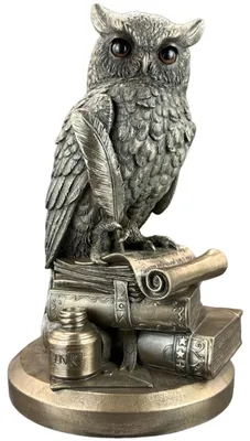 Produktbild von Bronzene Eulen-Skulptur als Dekoration für das Wohnzimmer