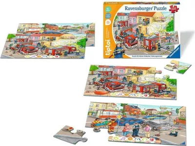 Obrázek produktu pro Ravensburger tiptoi Puzzle pro malé objevitele: Záchranná akce - Ravensburger 00133 - (Hračky / Puzzle)