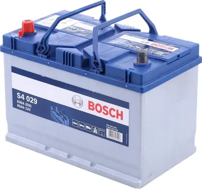 Produktbild von Bosch S4, 95 Ah, 12 V, 830 A, Auto, B01, Blau, Weiß