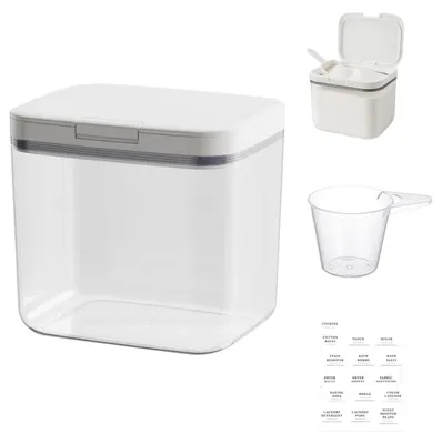Waschmittel-Aufbewahrungsbox 4,5 l transparent