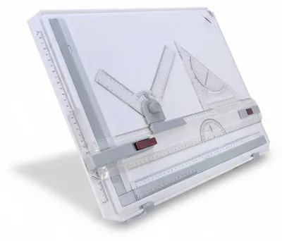 Produktbild von InAndOutdoorMatch - Zeichenbrett - A3-Format - Parallele Linie, KI-generiertes Bild