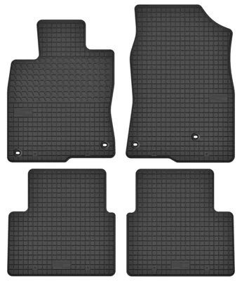 Image de Tapis de sol en caoutchouc pour Honda Civic X 2017-2021 (hayon) – 4 pièces, noirs, sur mesure