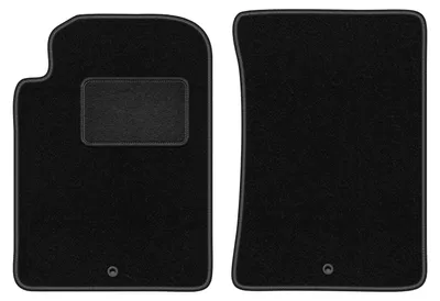 Produktbild von Velours-Fußmatten Vorne passend für SsangYong Rexton III (SUV, Bj. 2013-) –  schwarz, passgenau, mit Befestigungen set 2 Stk. - STANDARD