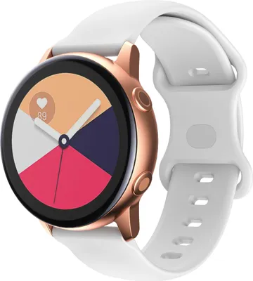 Obrázek produktu pro Řemínek 20 mm pro Samsung Galaxy Watch 42mm/3/4/5/Sport/ Huawei Watch 2 Nokia Steel LG Watch Sport Pepple 2 v bílé barvě