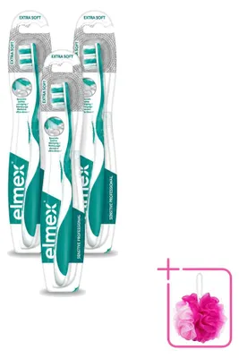 Obrázek produktu pro 3 ks zubní kartáček Elmex Sensitive Professional – extra měkký – výhodná balení – 3 kusy