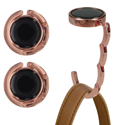 Produktbild von kwmobile Taschenhalter für Tisch - 2x Handtaschenhalter für Tisch - Taschenhaken faltbar - Taschen Aufhänger - Taschen Halter Haken - Tischhaken Set