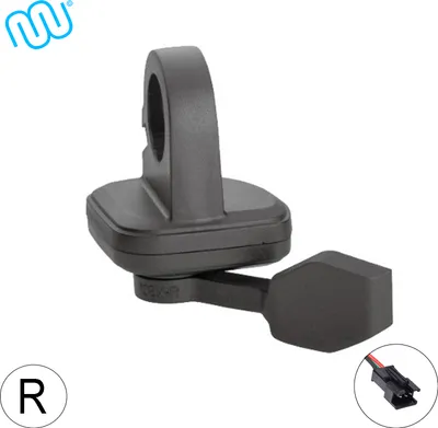 Produktbild von windmeile | Daumengas 108X Rechts, Professional 3-Pin JST Stecker, 70 Grad Winkelbereich, Fahrrad, E-Bike, Elektro Fahrrad, Pedelec