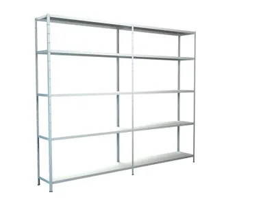 Produktbild von Steck-Grund-/ u 1 Anbauregal, 10 Böden, 2000x2400x500, weiß