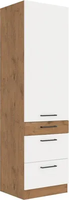 Obrázok produktu pre Potravinová skriňa so šuplíkmi VANYA - šírka 60 cm, biela / dub lancelot