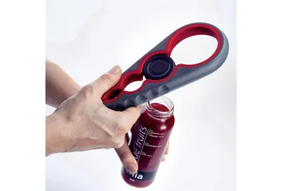 Productafbeelding van Westmark Moby-Dick, multifunctionele opener, grijs, rood, kunststof, rubber, 90 mm, 22 mm, 230 mm