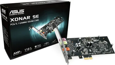 Zdjęcie produktu dla ASUS XONAR SE - Karta dwikowa - 24-bitowa - 192 kHz - 116 dB S/N - 5.1 - PCIe - CM6620A - Low-Profile (90YA00T0-M0UA00)
