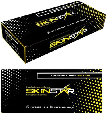 Produktbild von SKINSTAR Universal Wachs YELLOW EDITION Skiwax Langlauf All IN ONE Wax 250g