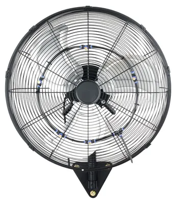 Immagine prodotto di Ventilatore da parete industriale SucceBuy 95 W, 56 cm, portata d'aria 7 m/s, oscillante con telecomando, funzione nebulizzatore e timer da 18 ore, grado di protezione IP44 resistente all'acqua, per officine, garage e magazzini, nero