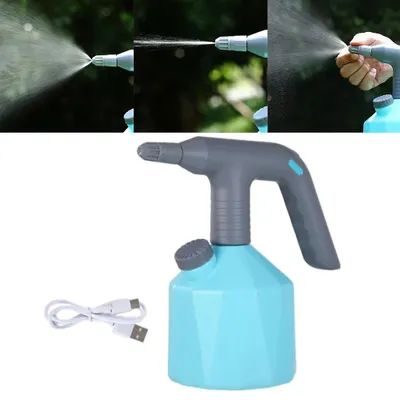 Produktbild von 1L kabelloser Drucksprüher, 360° Sprühflasche, Gartensprüher, Pflanzensprüher mit verstellbarer Düse, ideal zum Gießen, Befeuchten und Glasreinigen