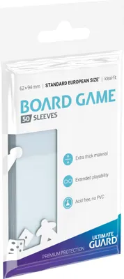 Produktbild von Ultimate Guard Premium Soft Sleeves für Brettspielkarten Standard European (50)