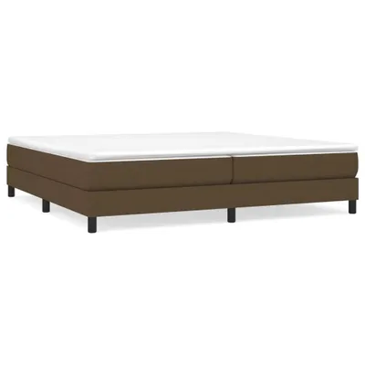 Immagine prodotto di vidaXL Letto a molle con materasso marrone scuro 200x200 cm in tessuto