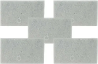 Produktbild von vhbw 5x Staubsaugerfilter kompatibel mit Philips 2000 Series XB2125, XB2140, XB2142, XB2123 Staubsauger - Schaumstofffilter Schwarz Weiß