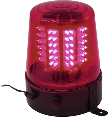 Polizeilicht Feuerwehrlicht LED ROT - 108 LEDs - Geschwindigkeit regelbar - inkl. Netzteil