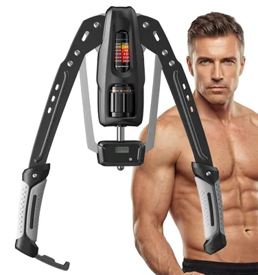 Produktbild von Arm-Power Twister, Hydraulischer Armtrainer 10-200 kg mit Wiederholungszähler, Krafttrainer für Zuhause, Grifftrainer, Muskeln Fitnessgeräte Merach