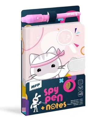 Image de Bloc-notes MFP avec aimant SPY NOTES - violet