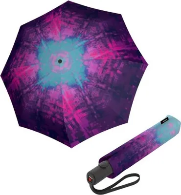 Zdjęcie produktu dla Knirps Knirps RE³ Duomatic Glitch - lekki parasol składany
