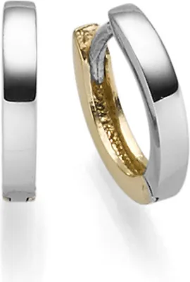 Creolen-2x10mm-aus-585-Gelbgold-Weißgold-flach