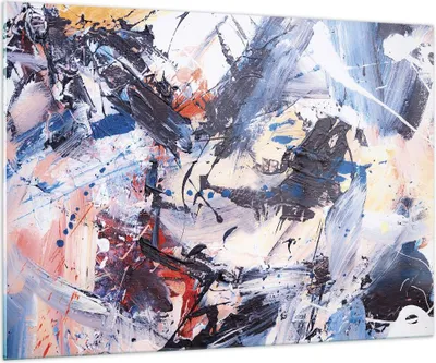 Produktbild von Bilder auf glas - Einteilig - Abstraktion verschüttet Farben - 100x70cm - Glasbilder - Wandbilder - Bilder - Wanddekoration aus Glas - Glas Bilder - Wandbild auf Glas - GAA100x70-4383