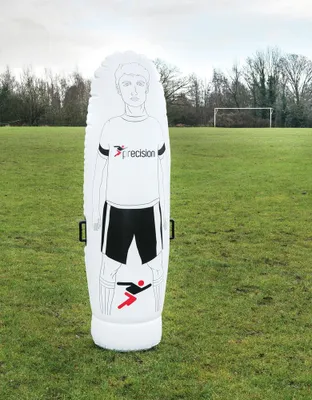Produktbild von Precision aufblasbare Trainingsfigur Fußball - 200cm weiß stabil