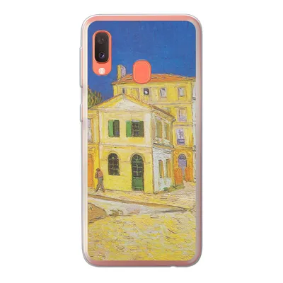 Produktbild von MuchoWow® Handyhülle Schutzhülle Hülle für Samsung Galaxy A20e Das gelbe Haus - Vincent van Gogh Silikon Softcase Handy Hülle - Abdeckung