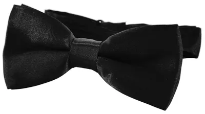 Produktbild von DonDon® Edle Kinder Fliege gebunden und längenverstellbar 9 x 4,5 cm schwarz glänzend in Seidenlook