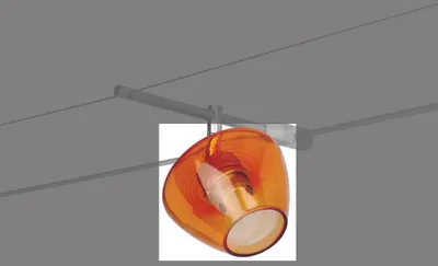 Zdjęcie produktu dla Ersatzglas für Paulmann Deco Systems Zambaioni orange transp.