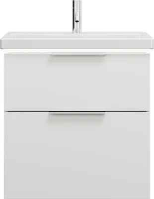 Produktbild von burgbad Eqio Keramik-Waschtisch inklusive Waschtischunterschrank mit LED-Beleuchtung, Breite 630mm, SEZA063F2009C0001G0146