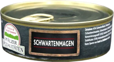 Produktbild von Pfälzer Spezialitäten Schwartenmagen Vollkonserve 200g Dose