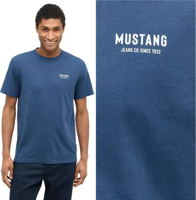 Produktbild von MUSTANG Herren, T-Shirt AUSTIN, XL, Blau, sport, tshirt, shirt