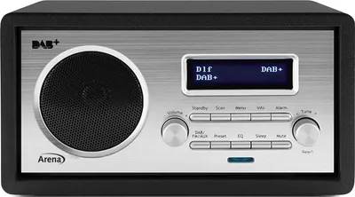 Produktbild von Arena Retro Design Radio DAB+ /UKW-Radio HRA1255DAB - Schwarz
