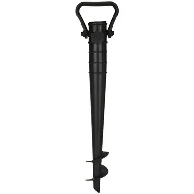 Produktbild von Sekey Bodendübel für Sonnenschirm aus Kunststoff, Schirmständer für 19-32 mm Stangen, Schwarz
