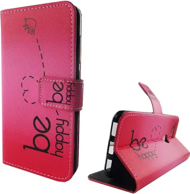 Produktbild von Handyhülle Tasche für Handy Google Pixel Be Happy Pink