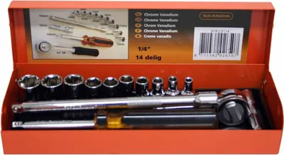 Produktbild von Skandia 14-tlg. Steckschlüssel-Satz 1/4" 1041825
